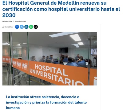 Así nos ven los medios: El HGM renueva su certificación como hospital universitario hasta el 2030