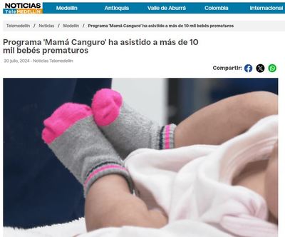 Así nos ven los medios: Programa «Mamá Canguro» ha asistido a más de 10 mil bebés prematuros