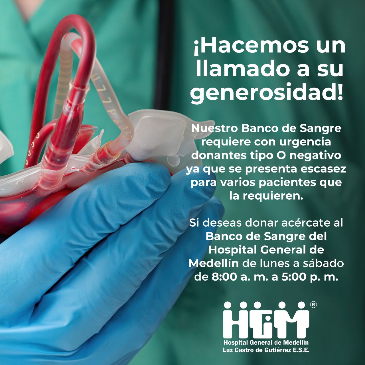 En El Hgm Necesitamos Donantes De Sangre O